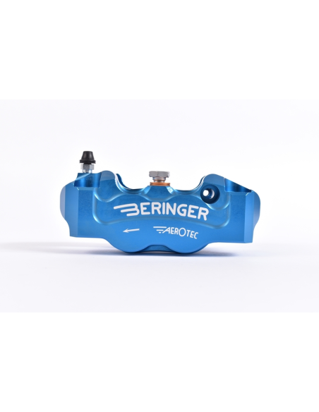 Étrier de frein radial gauche BERINGER Aerotec® 4 pistons diamètre 32mm entraxe 108mm bleu