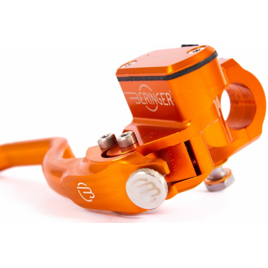 Maitre-cylindre de frein radial BERINGER Aerotec® Ø 14,5mm bocal integré orange (levier type 2 - 14cm)