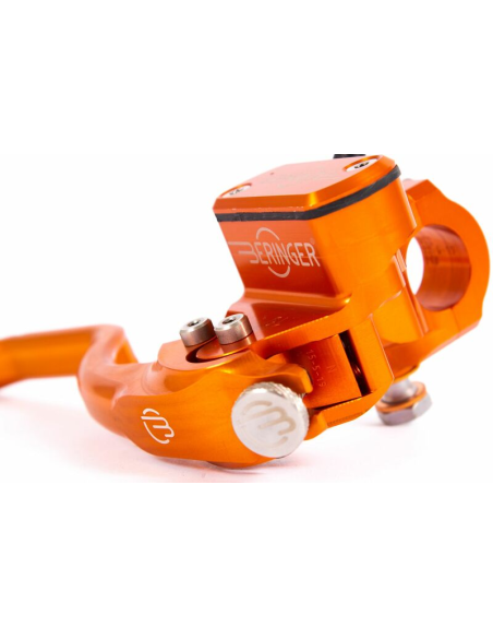 Maitre-cylindre de frein radial BERINGER Aerotec® Ø 14,5mm bocal integré orange (levier type 2 - 14cm)
