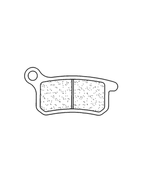 Plaquettes de frein arrière CL BRAKES - X59 métal fritté motocross