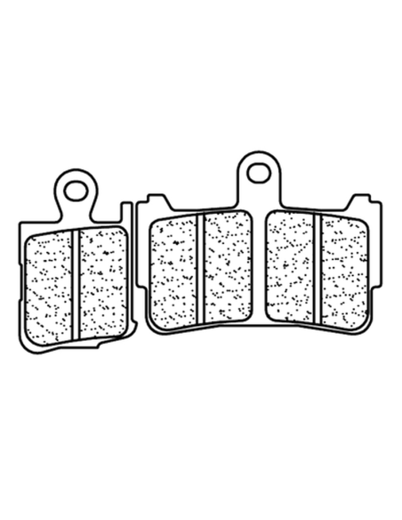 Plaquettes de frein avant CL BRAKES - XBK5 métal fritté route / racing