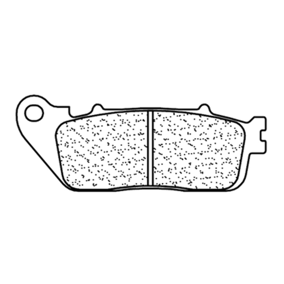Plaquettes de frein arrière CL BRAKES - RX3 métal fritté route