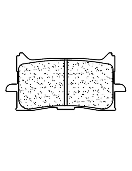 Plaquettes de frein avant CL BRAKES - XBK5 métal fritté route / racing