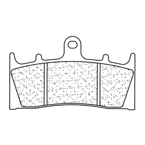Plaquettes de frein avant CL BRAKES - XBK5 métal fritté route / racing