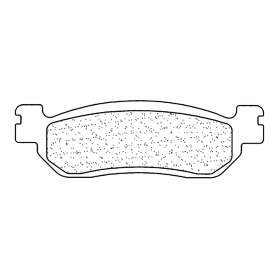 Plaquettes de frein avant ou arrière CL BRAKES - MAXI-SC métal fritté maxi-scooter