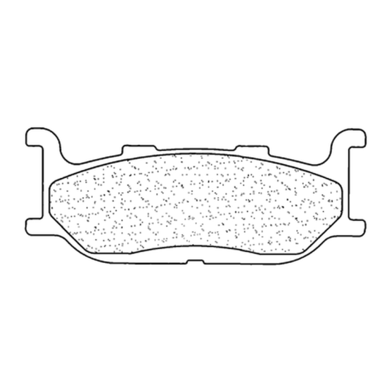Plaquettes de frein avant ou arrière CL BRAKES - MAXI-SC métal fritté maxi-scooter