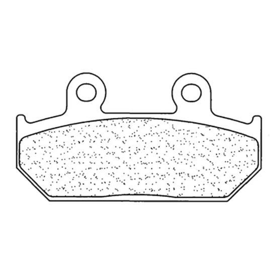 Plaquettes de frein avant ou arrière CL BRAKES - MAXI-SC métal fritté maxi-scooter