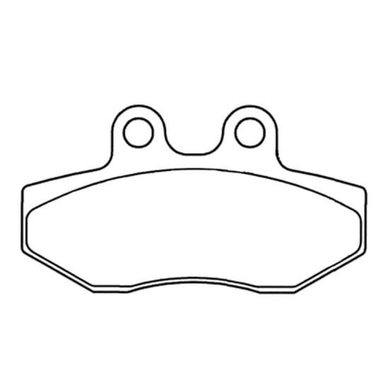 Plaquettes de frein avant ou arrière CL BRAKES - SC métal fritté scooter