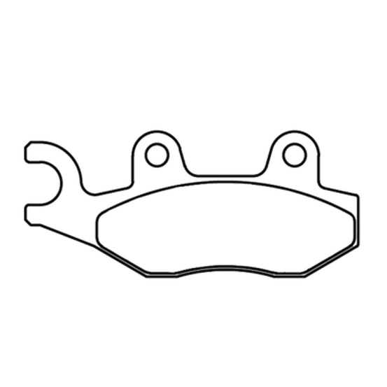 Plaquettes de frein avant ou arrière CL BRAKES - MAXI-SC métal fritté maxi-scooter