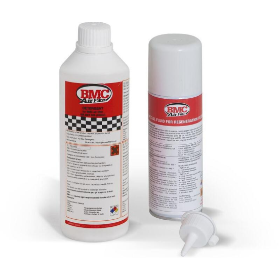 Huile entretien filtre air BMC nettoyant 500 ML + huile spray 200 ML