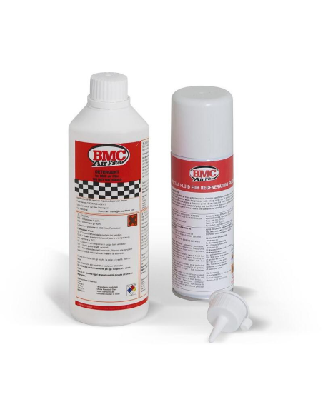 Huile entretien filtre air BMC nettoyant 500 ML + huile spray 200 ML