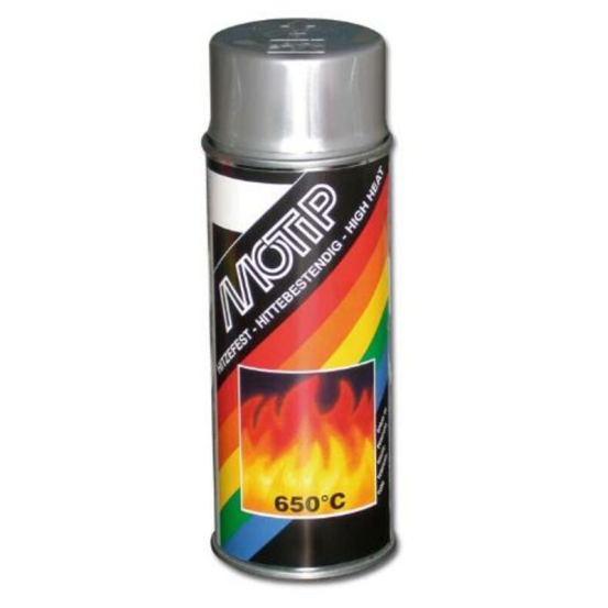 Bombe peinture Motip argent haute température 500 ml