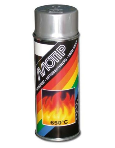 Bombe peinture Motip argent haute température 500 ml