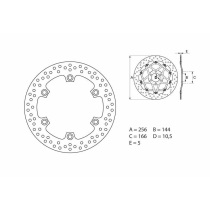 Disque de frein avant fixe Brembo Oro HONDA