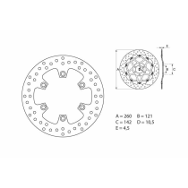 Disque de frein avant fixe Brembo Oro SUZUKI