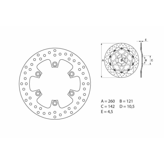 Disque de frein avant fixe Brembo Oro SUZUKI