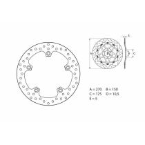 Disque de frein avant/arrière fixe Brembo Oro BMW