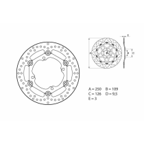 Disque De Frein Avant BREMBO Serie Oro Rond Flottant KAWASAKI KX