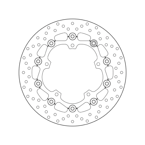Disque de frein avant flottant Brembo Oro YAMAHA
