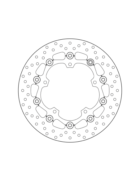 Disque de frein avant flottant Brembo Oro YAMAHA