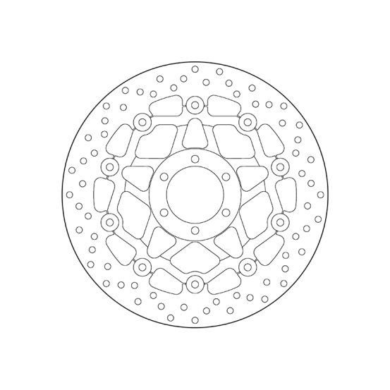 Disque de frein avant flottant Brembo Oro APRILIA CAGIVA MOTO GUZZI YAMAHA