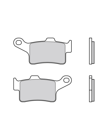 Plaquettes de frein BREMBO route métal fritté - 07GR88SA