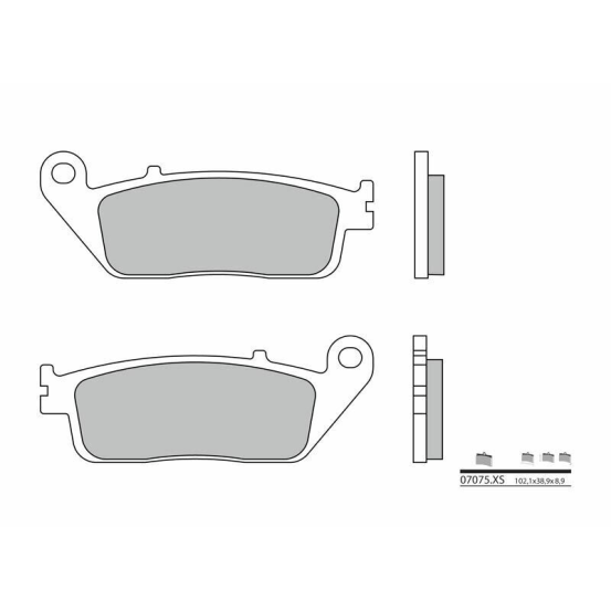 Plaquette de frein BREMBO 07075XS métal fritté Scooter