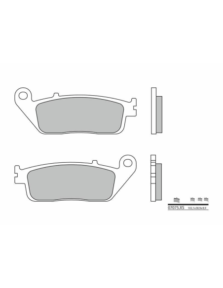 Plaquette de frein BREMBO 07075XS métal fritté Scooter