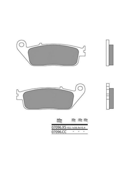 Plaquette de frein avant BREMBO 07096XS métal fritté Scooter