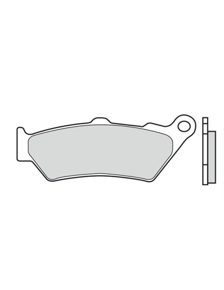 Plaquettes de frein BREMBO route métal fritté - 07BB03LA
