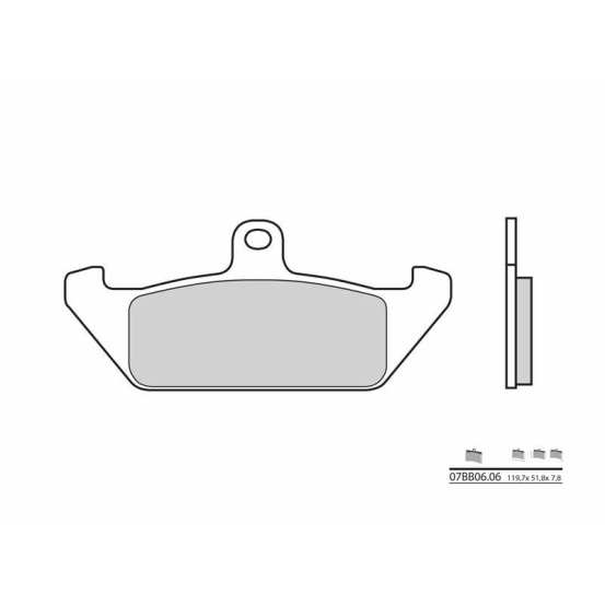 Plaquette de frein avant BREMBO 07BB0606 organique Route