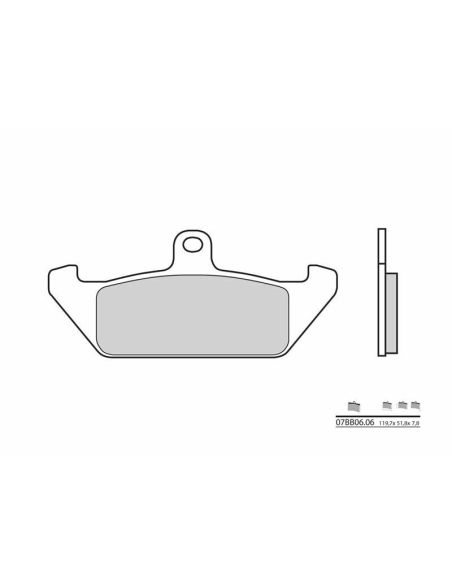 Plaquette de frein avant BREMBO 07BB0606 organique Route