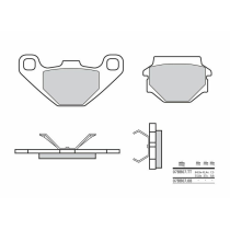 Plaquette de frein BREMBO 07BB0708 organique Cross