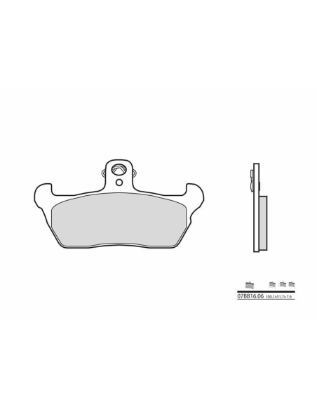 Plaquette de frein avant BREMBO 07BB1606 organique Route