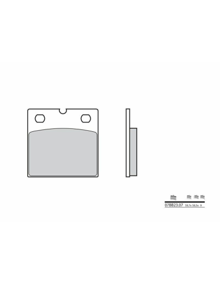 Plaquette de frein BREMBO 07BB2307 organique Route
