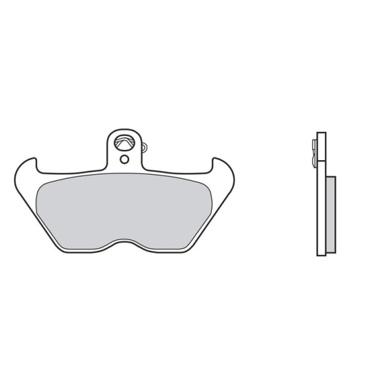 Plaquettes de frein BREMBO route métal fritté - 07BB24LA