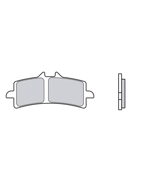 Plaquettes de frein BREMBO route métal fritté - 07BB37LA