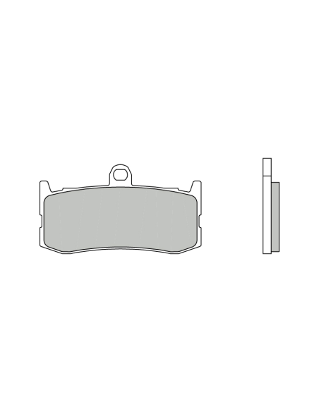 Plaquettes de frein avant BREMBO 07GR06SA métal fritté Route