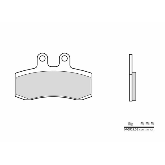 Plaquette de frein avant BREMBO 07GR2106 organique Route