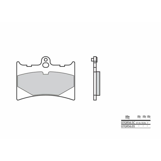 Plaquette de frein BREMBO 07GR5605 organique Cross