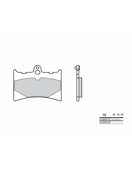 Plaquette de frein BREMBO 07GR5605 organique Cross