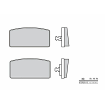 Plaquette de frein avant BREMBO 07GR5915 organique Route