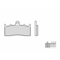 Plaquette de frein avant BREMBO 07GR62SA métal fritté Route