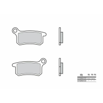 Plaquette de frein BREMBO 07GR69SX métal fritté Cross