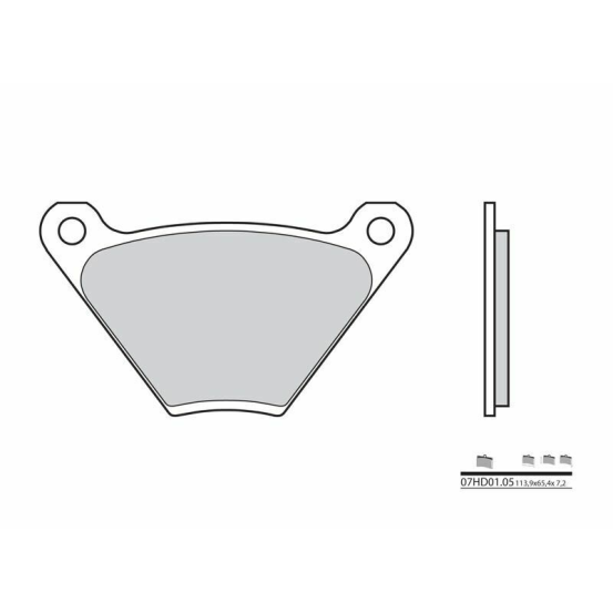 Plaquette de frein BREMBO 07HD0105 organique Route