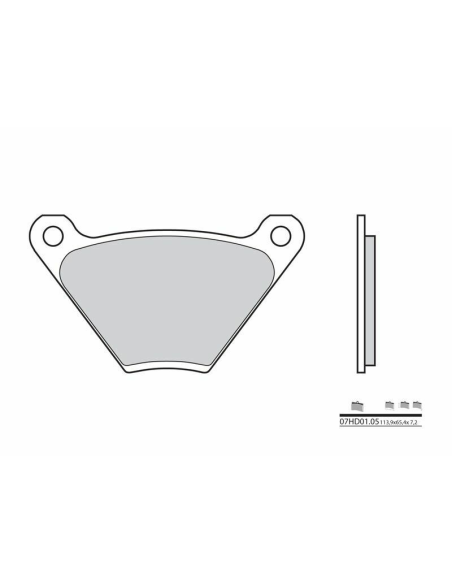 Plaquette de frein BREMBO 07HD0105 organique Route