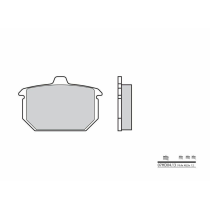 Plaquette de frein arrière BREMBO 07HD0413 organique Route