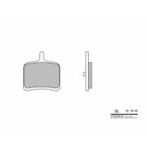 Plaquette de frein arrière BREMBO 07HD08SP métal fritté Route