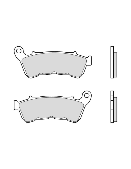 Plaquette de frein avant BREMBO 07HD22SA métal fritté Route