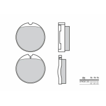 Plaquette de frein avant BREMBO 07HO0130 organique Route